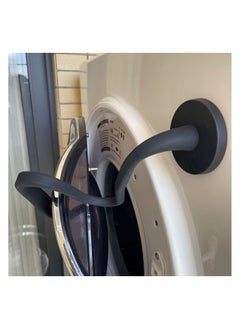 ماركة غير محددة Front Load Washer Door Prop, Magnetic Washing Machine Door Holder, Adjustable Flexible Laundry Door Post Dryer Door Prop Universal Washing Machine Door Stopper for Most Washing Machines (Black)  - Image 3