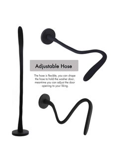 ماركة غير محددة Front Load Washer Door Prop, Magnetic Washing Machine Door Holder, Adjustable Flexible Laundry Door Post Dryer Door Prop Universal Washing Machine Door Stopper for Most Washing Machines (Black)  - Image 5