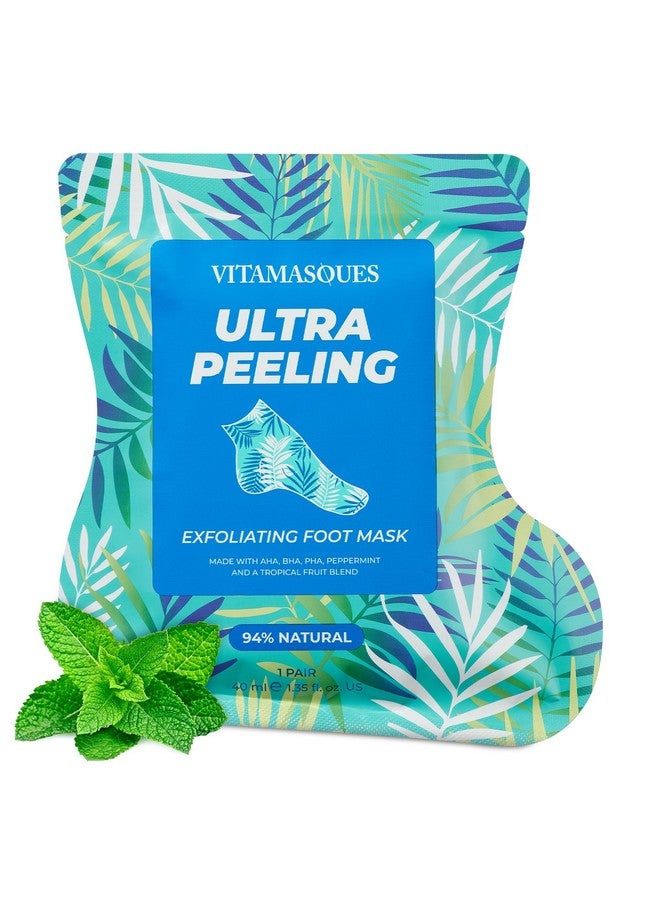 Vitamasques Ultra Foot Peeling Mask 5 Pack Exfoliating Foot Peel Mask For Dry Cracked Feet & Dead Skin Crueltyfree & Dermatologically Tested Foot Care Mothers Day Gifts For Mom Gift For Wife - Image 1