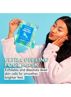 Vitamasques Ultra Foot Peeling Mask 5 Pack Exfoliating Foot Peel Mask For Dry Cracked Feet & Dead Skin Crueltyfree & Dermatologically Tested Foot Care Mothers Day Gifts For Mom Gift For Wife  - Image 2