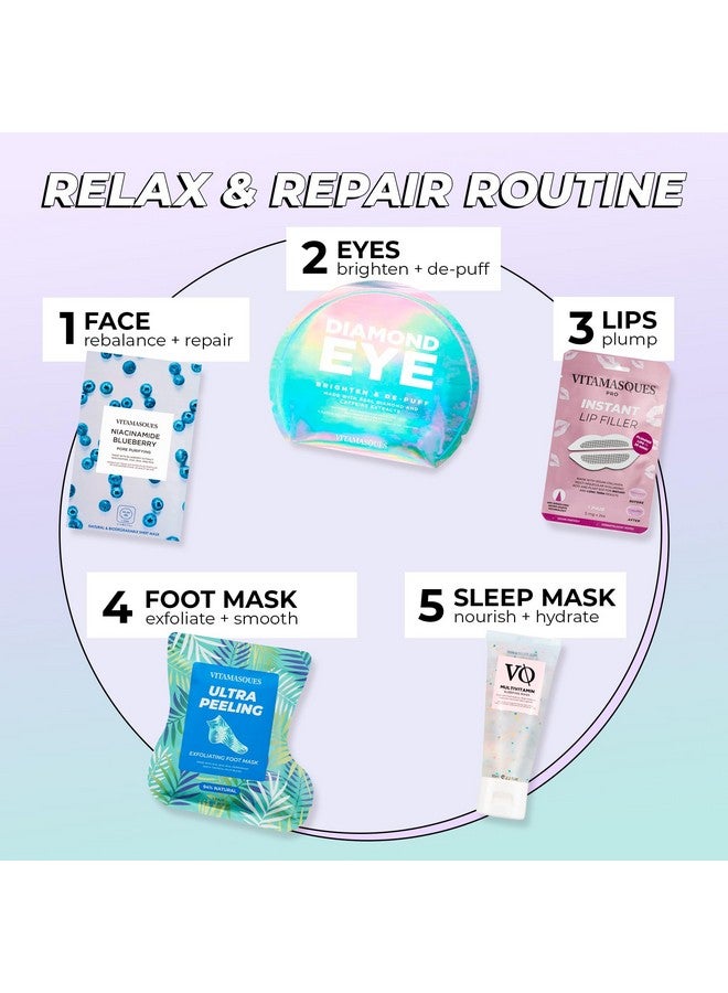 Vitamasques Ultra Foot Peeling Mask 5 Pack Exfoliating Foot Peel Mask For Dry Cracked Feet & Dead Skin Crueltyfree & Dermatologically Tested Foot Care Mothers Day Gifts For Mom Gift For Wife - Image 5