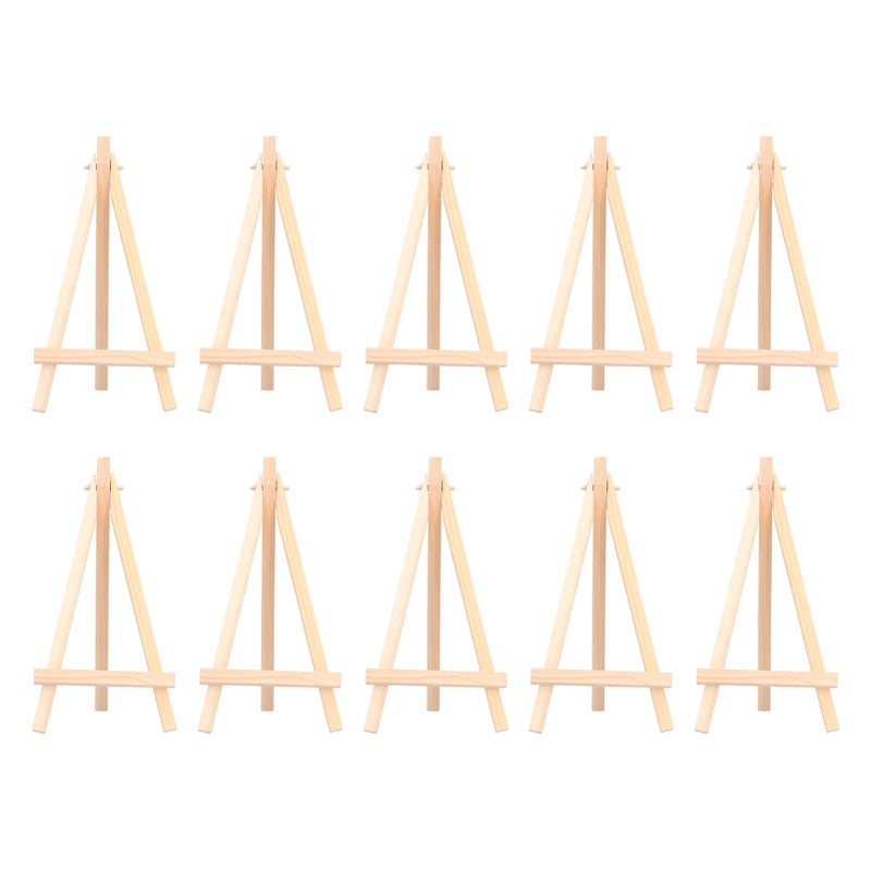10Pcs Canvas Stand 6.1 Inches Height Pine Multifunctional Durable Foldable Mini Easel Stand for Painting Photos Postcard - Image 4