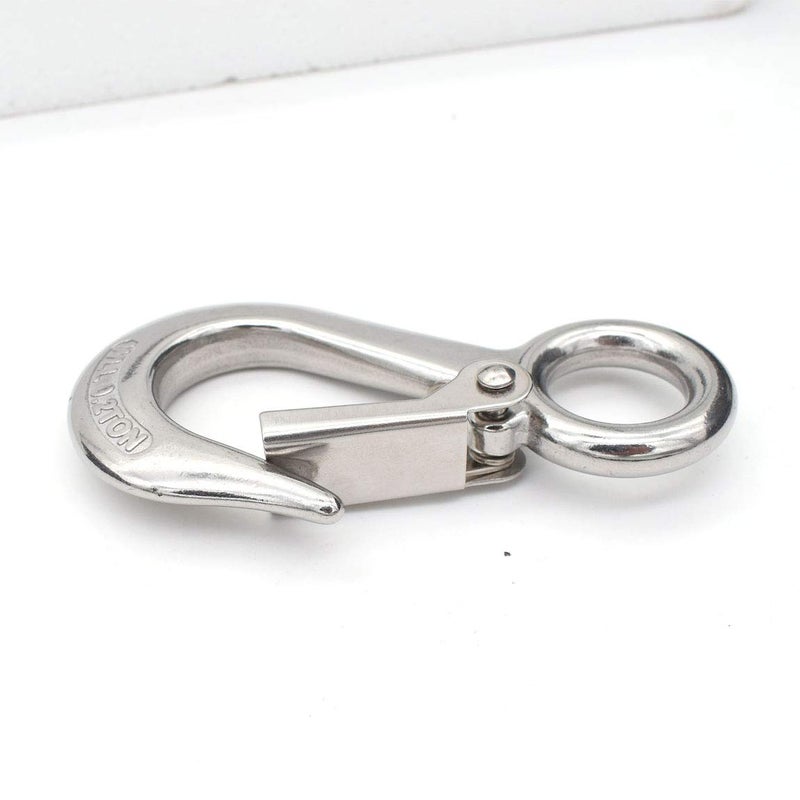 Alele Grab Hooks Slip Hooks 304 Stainless Steel Lifting Hook Rigging Accessory 440 Lbs.Work Load (Grab Hooks 0.2T) - Image 3