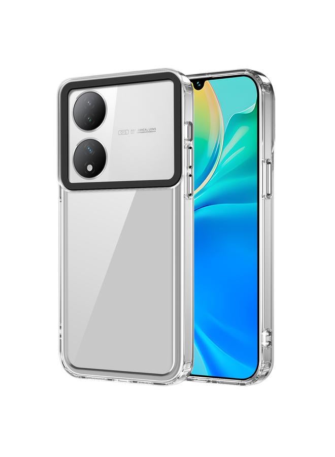 For vivo Y100/T2 5G India Transparent Acrylic + TPU Shockproof Phone Case(Transparent)