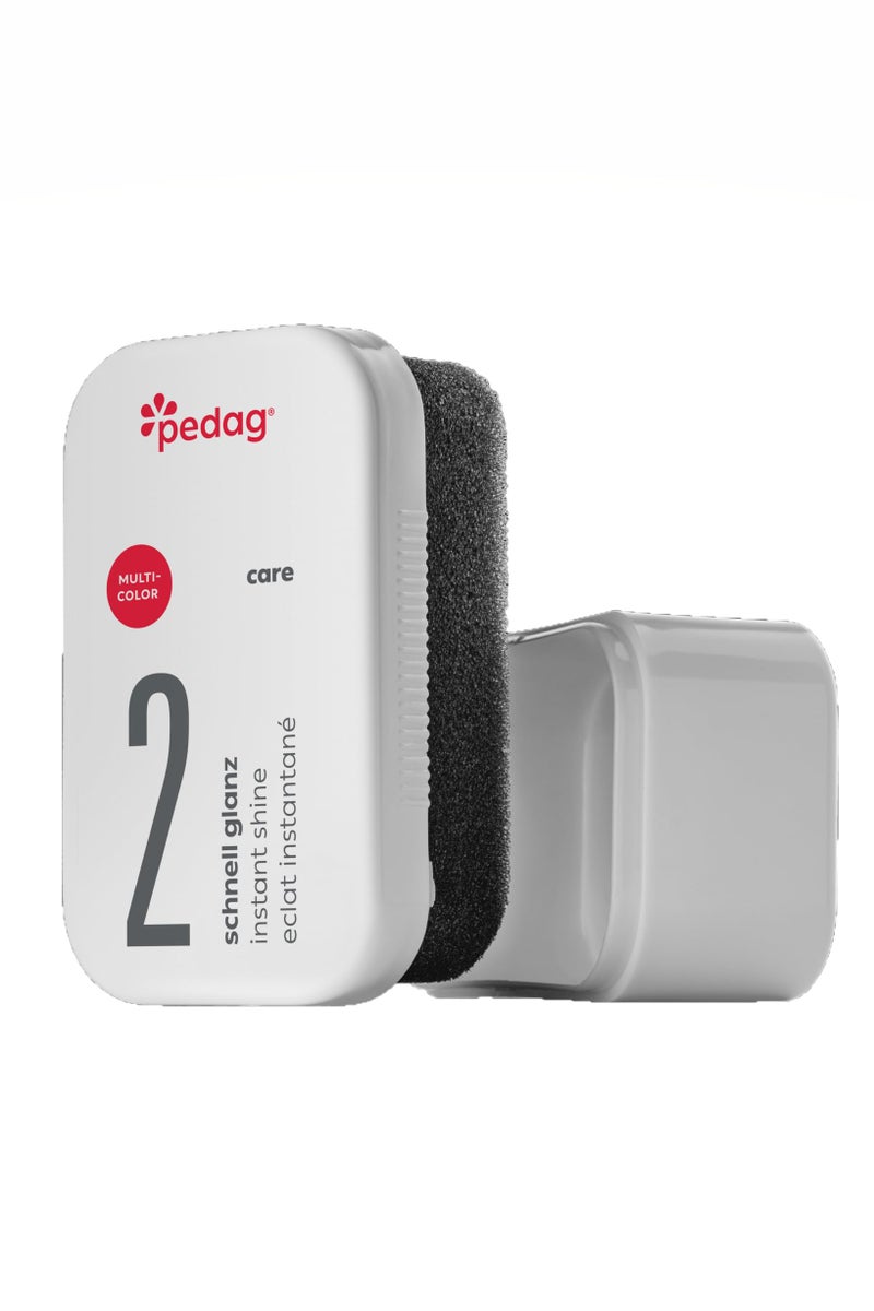 Pedag Shoe Shine Sponge No Buffing Leather Protector Polisher for Genuine Synthetic and Imitation Leather Cleaner for Boots Shoes Jacket Purse Waterproof Protection Any Color