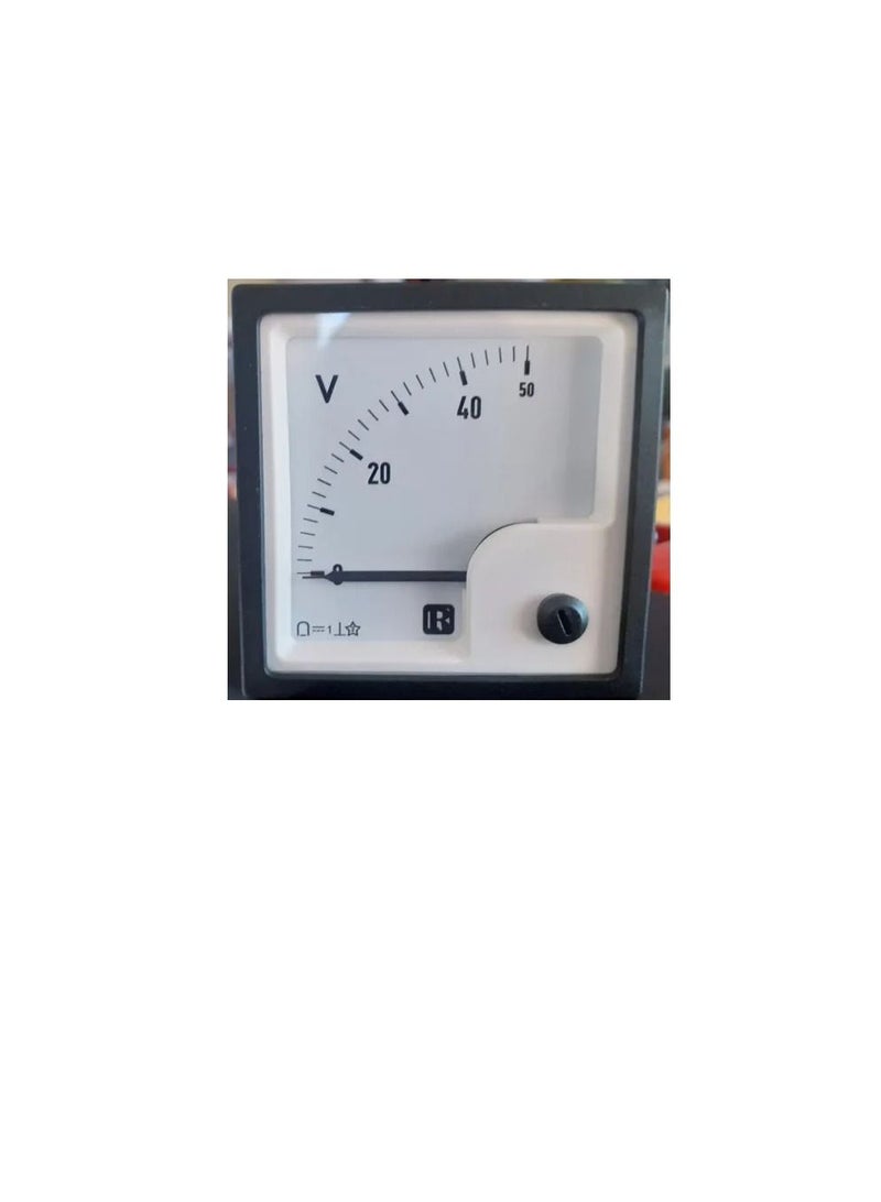 DC Analogue Panel Voltmeter 72x72  Direct Type ERC72VD - Image 1