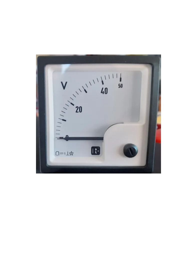 DC Analogue Panel Voltmeter 72x72  Direct Type ERC72VD - Image 2
