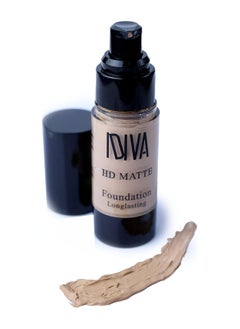 IDIVA IDIVA HD Matte foundation Long Lasting Wear up to 16 H (Sun Beige 04)  - Image 3