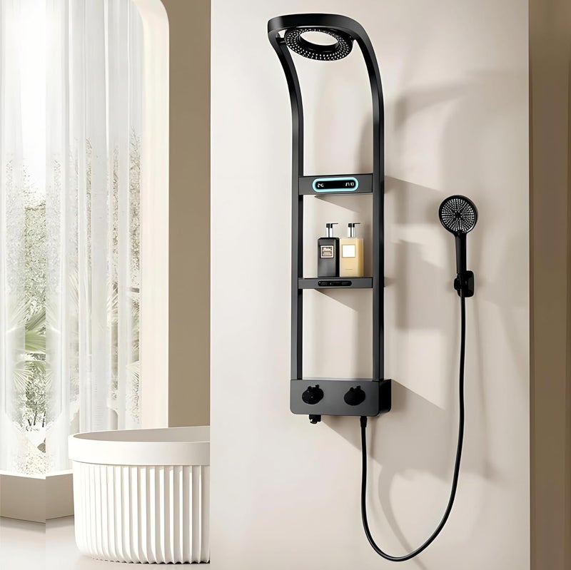 JABON BAGNO JABON BAGNO Shower Panel System with LED Temperature Display Top Shower Hand Shower Body Jets Bucket Filler and Hand Shower  - Image 1