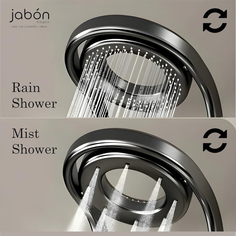 JABON BAGNO JABON BAGNO Shower Panel System with LED Temperature Display Top Shower Hand Shower Body Jets Bucket Filler and Hand Shower  - Image 3