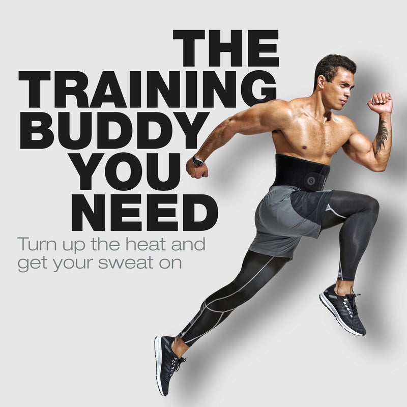 ActiveGear Waist Trimmer Belt for Stomach and Back Lumbar Support, Medium: 8" x 42" - Charcoal - Image 3