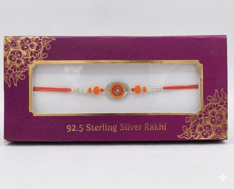 BANDHAN 925 SILVER RAKHI KHUSHBOO JEWELES - Image 1