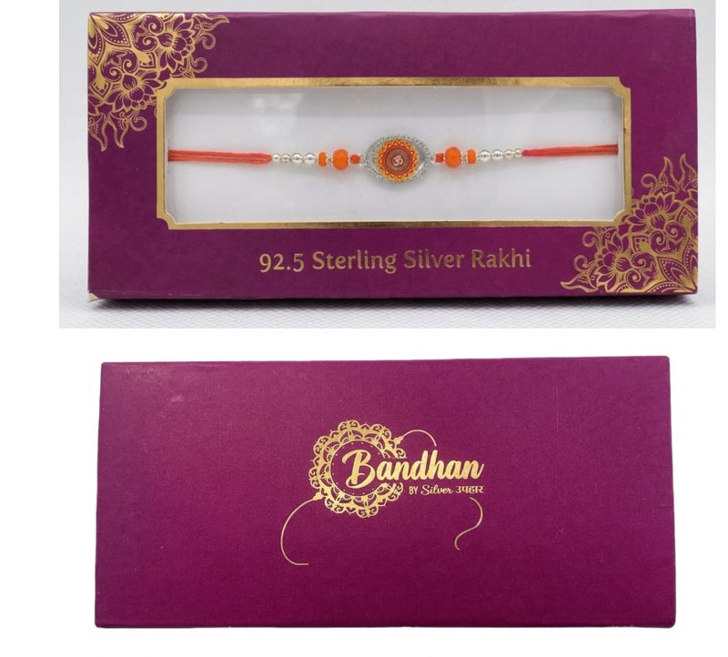 BANDHAN 925 SILVER RAKHI KHUSHBOO JEWELES - Image 2