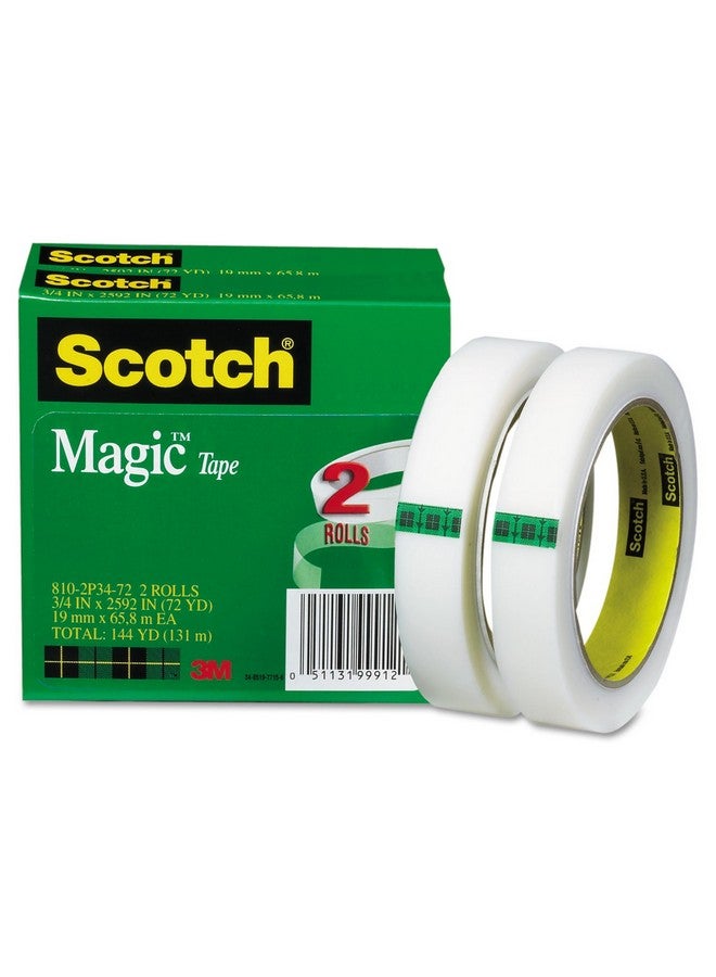 سكوتش 8102P3472 شريط لاصق سحري، مقاس 3/4 بوصة × 2592 بوصة، قلب 3 بوصة، عبوتان - Image 5