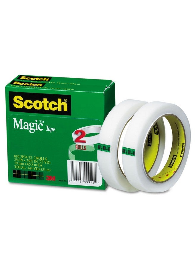 سكوتش 8102P3472 شريط لاصق سحري، مقاس 3/4 بوصة × 2592 بوصة، قلب 3 بوصة، عبوتان - Image 3