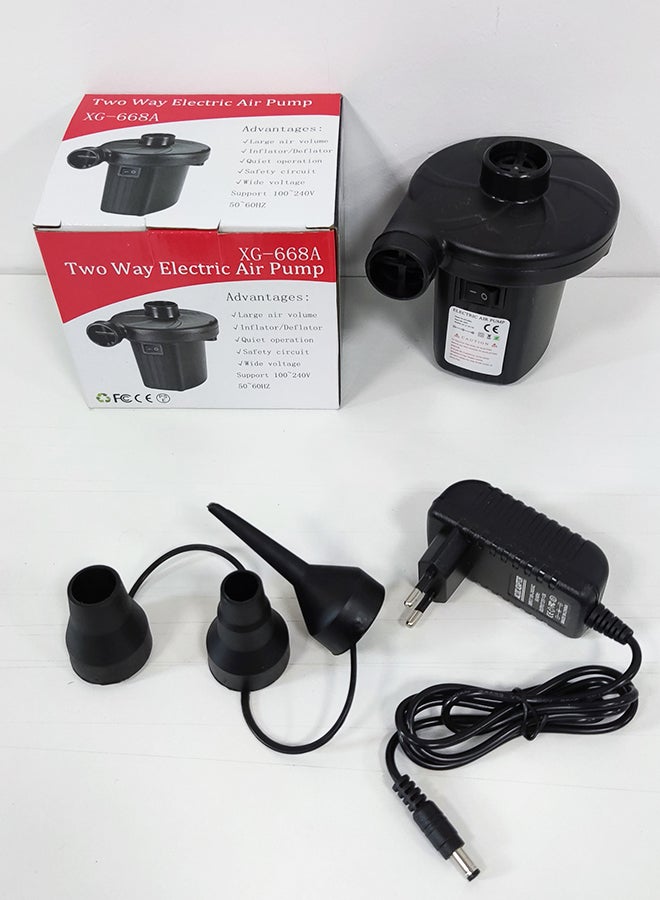 Mattress Inflatable Electric Air Pump Black - Image 2