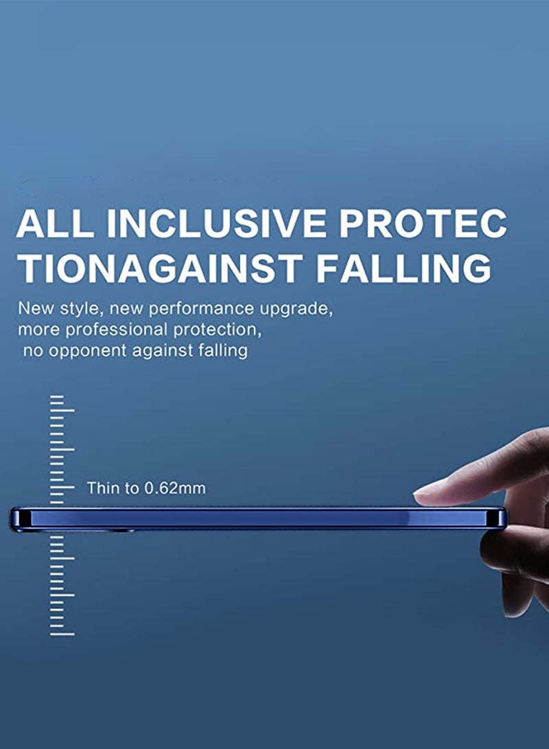 Wtech Huawei Pura 70 Ultra 5G 2024 PU Luxury Plating Raised Lips Camera Hole Case Cover Navy Blue - Image 5