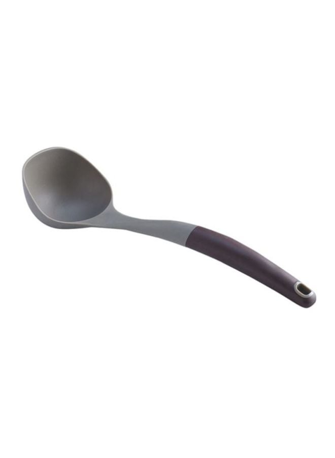 Soup Ladle 32cm Grey Brown Gaia Durable Kitchen Serving Utensil for Home and Outdoor Use