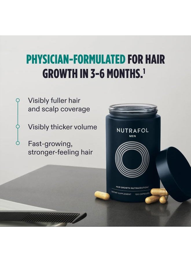 NUTRAFOL - Men's Hair Growth Supplements, Clinically Tested for Visibly Thicker Hair and Scalp Coverage, Dermatologist Recommended - 1 Month Supply, 1 Refill Pouch - Image 1