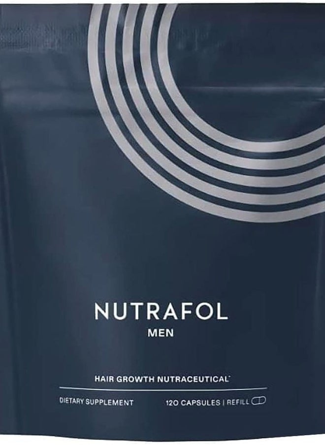 NUTRAFOL - Men's Hair Growth Supplements, Clinically Tested for Visibly Thicker Hair and Scalp Coverage, Dermatologist Recommended - 1 Month Supply, 1 Refill Pouch - Image 1