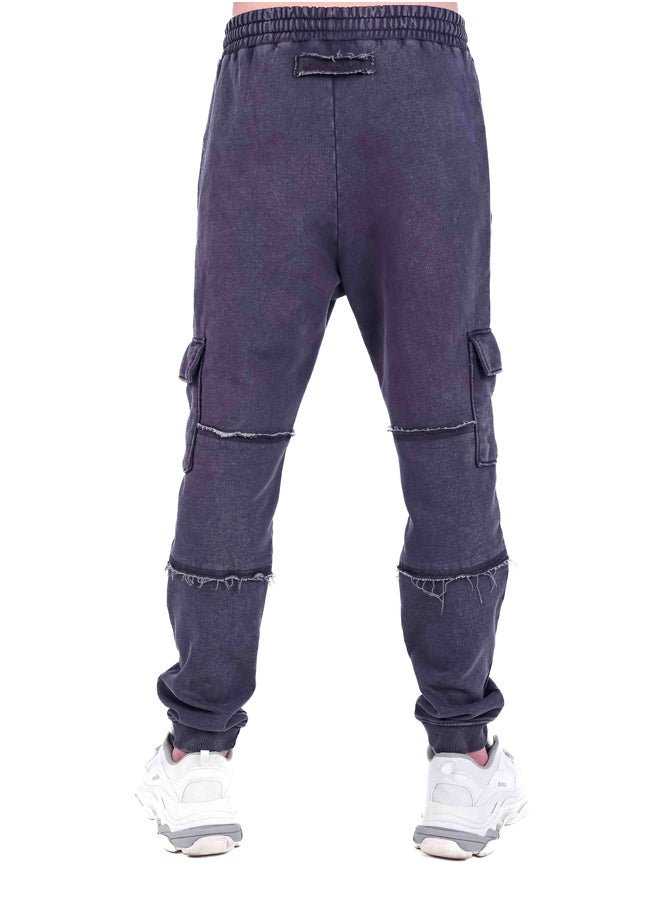 ASTK STONE WASH REGULAR CARGO JOGGERS  - Image 4