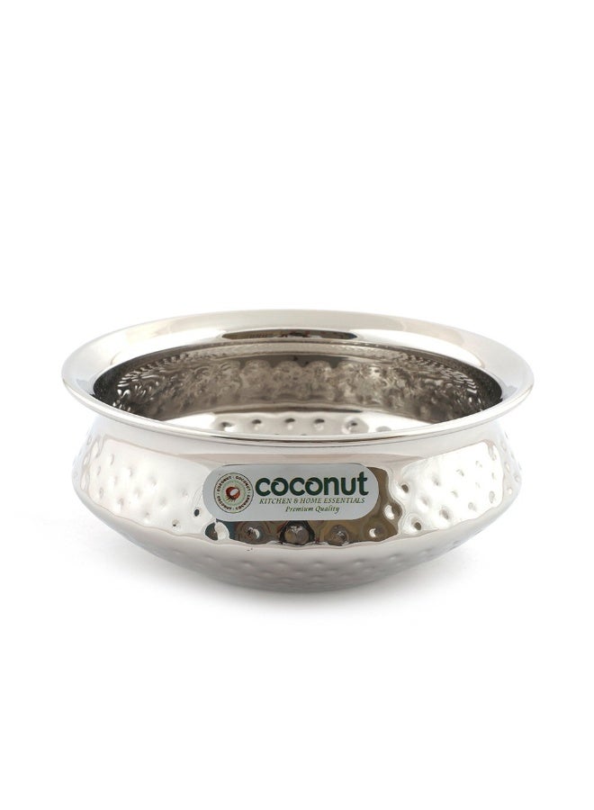Coconut Stainless Steel Hammered Golconda Kadai - 400 ML - Image 2