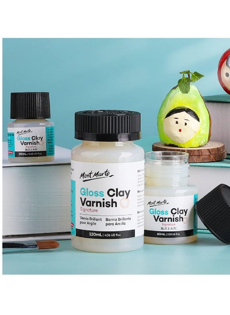 Mont Marte Clay Varnish Gloss Signature 4.05oz (120ml)