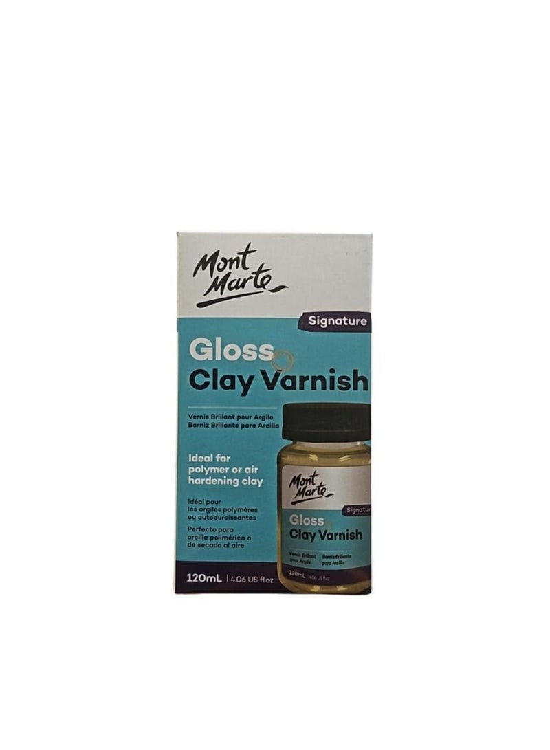 Mont Marte Clay Varnish Gloss Signature 4.05oz (120ml)