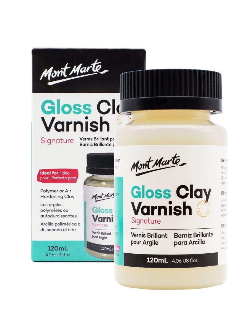Mont Marte Clay Varnish Gloss Signature 4.05oz (120ml)