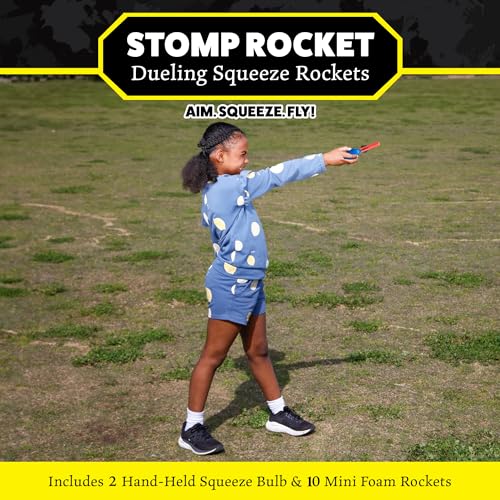 Stomp Rocket The Original Squeeze Rocket, 10 Rockets - Soft Foam Rocket Launcher STEM Gift for Boys & Girls - Ages 4 & Up - Fun Backyard & Outdoor Kids Toys Gifts for Boys & Girls - Image 2