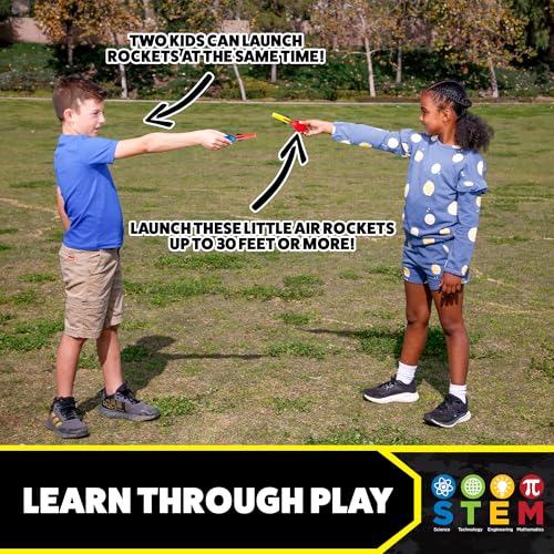 Stomp Rocket The Original Squeeze Rocket, 10 Rockets - Soft Foam Rocket Launcher STEM Gift for Boys & Girls - Ages 4 & Up - Fun Backyard & Outdoor Kids Toys Gifts for Boys & Girls - Image 4