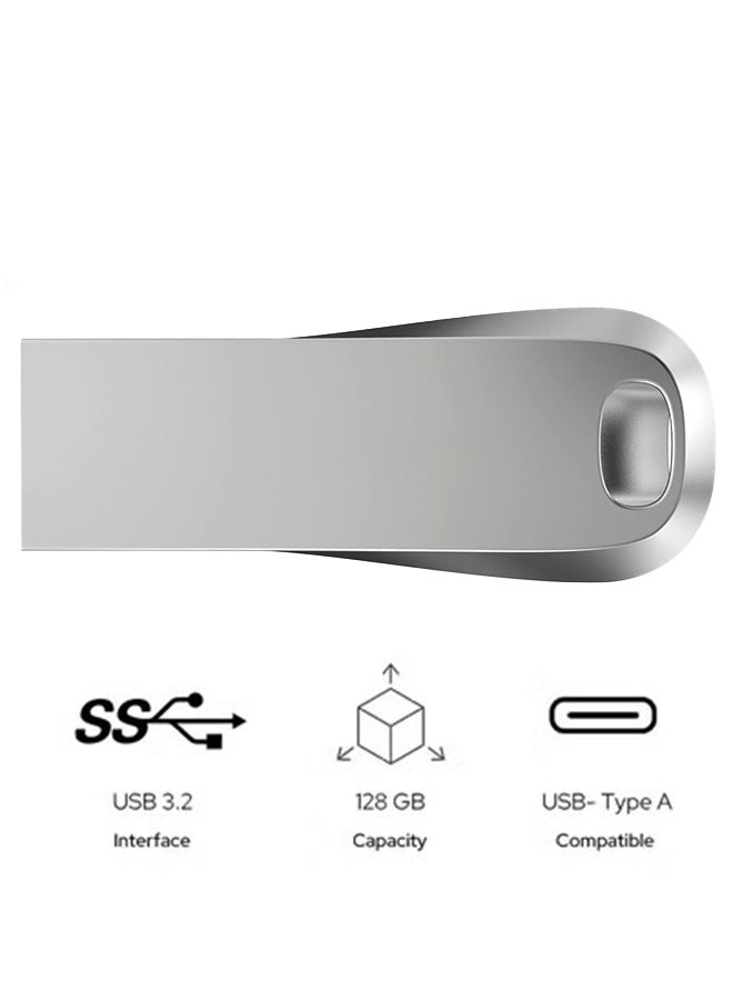 128GB USB 3.1 Gen 1 Flash Drive, Ultra Luxe High-Speed Metal USB Stick, Portable Data Storage Device – Black - Image 1