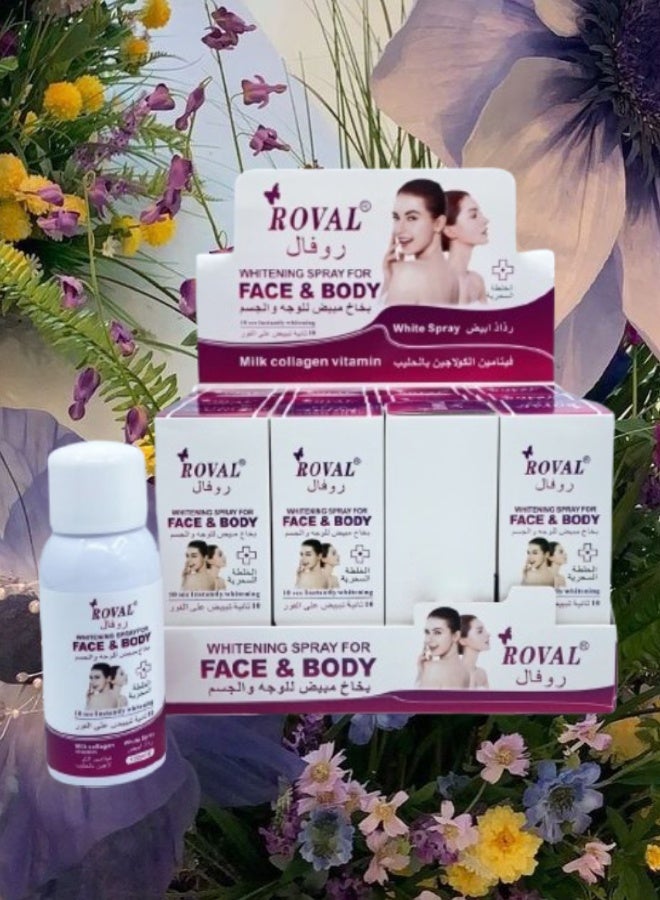 ROVAL Whitening Spray For Face And Body 100ML - Image 2