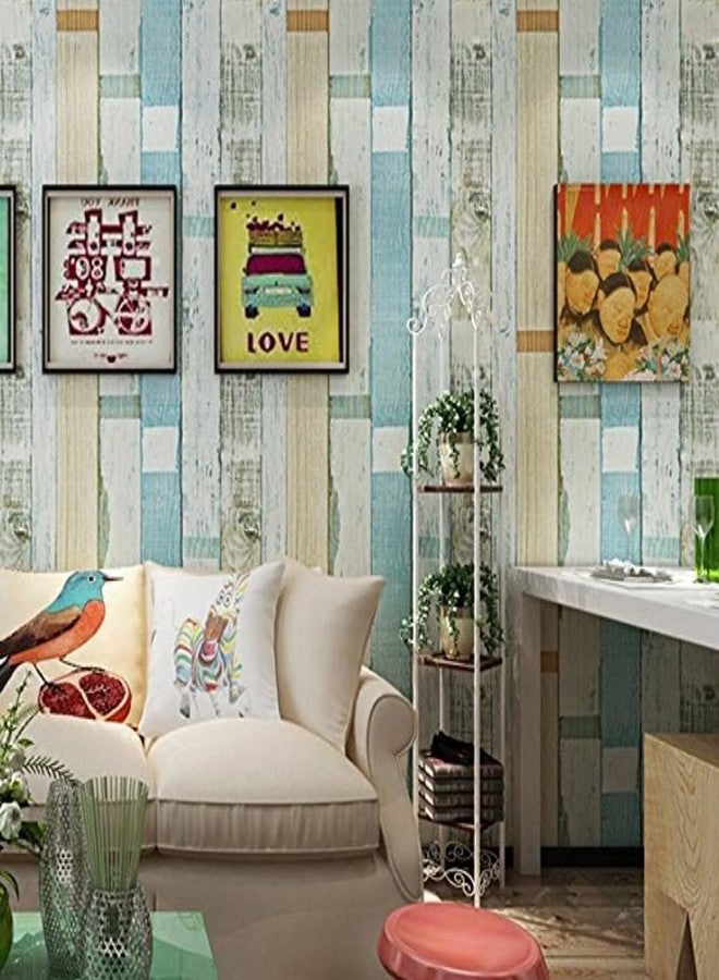 HOMEMATES Self-Adhesive Wallpaper Waterproof Old Furniture Vinyl Stickers Wooden Door Wardrobe Desktop PVC Wall Papers 45 X 304 CM- (Wooden Planks) - Image 4