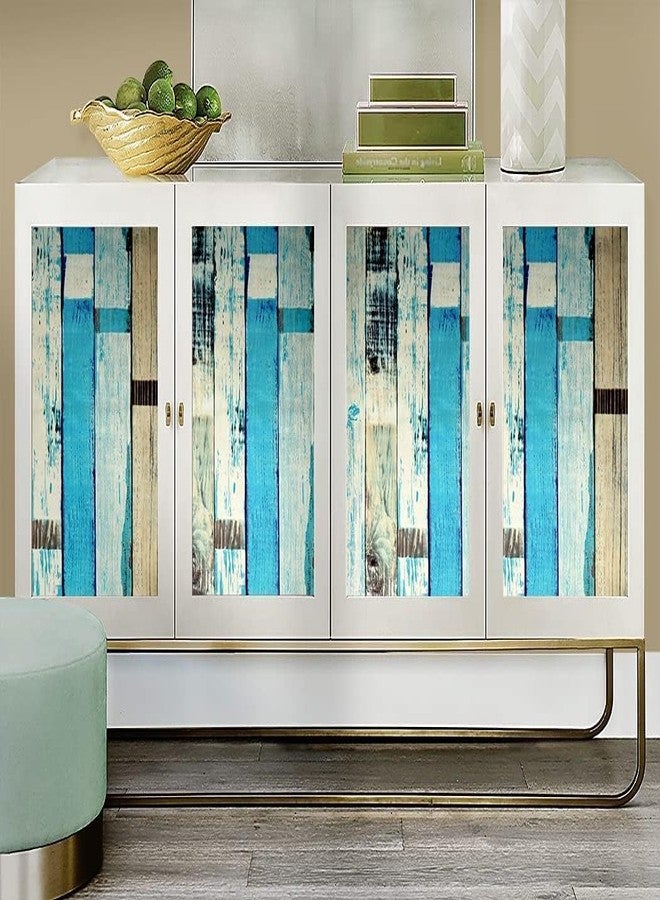 HOMEMATES Self-Adhesive Wallpaper Waterproof Old Furniture Vinyl Stickers Wooden Door Wardrobe Desktop PVC Wall Papers 45 X 304 CM- (Wooden Planks) - Image 5