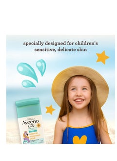 Aveeno Aveeno Kids Continuous Protection Zinc Oxide Mineral Sunscreen Stick for Sensitive Skin, Face & Body Sunscreen Stick for Kids with Broad Spectrum SPF 50, Sweat- & Water-Resistant, 1.5 oz  - Image 4