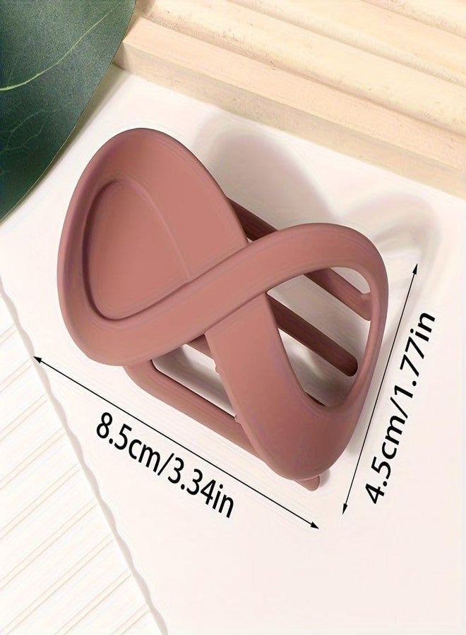 EPARTY مجموعة مشابك شعر إي بارتي متعددة الألوان على شكل الرقم 8، 4 قطع، للنساء والفتيات - إكسسوارات أنيقة للشعر | مشبك غير قابل للانزلاق ذو سطح غير لامع للشعر الكثيف | أدوات تجميل أنيقة للاستخدام اليومي - Image 2