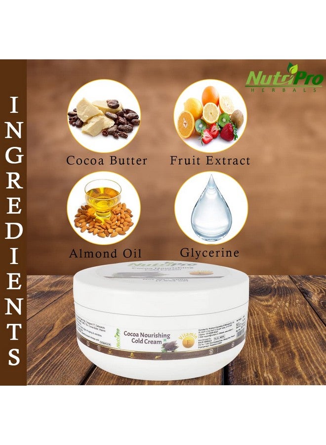NutriPro Cocoa Nourishing Cold Cream|Enriched With Coffee & Vitamin E|For Deep Moisturizing, Nourishment, And Protection 100ml - Image 3