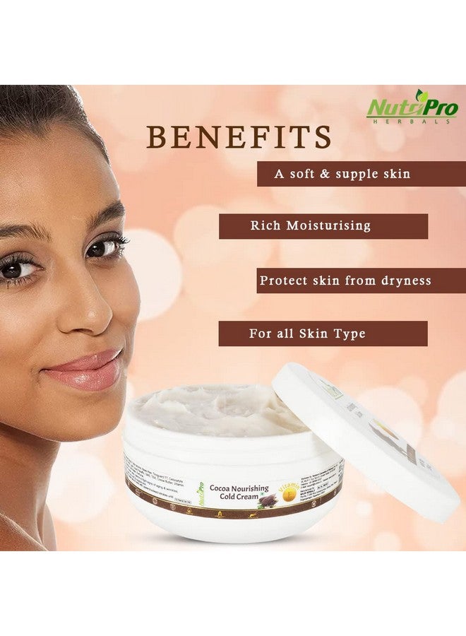 NutriPro Cocoa Nourishing Cold Cream|Enriched With Coffee & Vitamin E|For Deep Moisturizing, Nourishment, And Protection 100ml - Image 4