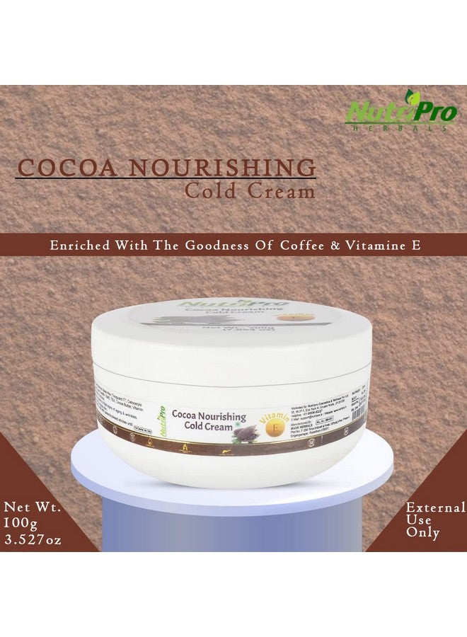 NutriPro Cocoa Nourishing Cold Cream|Enriched With Coffee & Vitamin E|For Deep Moisturizing, Nourishment, And Protection 100ml - Image 2
