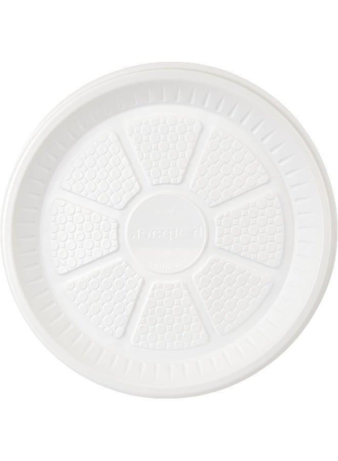 Hotpack صحون بلاستيكية disposable بجودة عالية من هوت باك 9 بوصة 25 قطعة حزمة ثنائية 50 صحن - Image 2