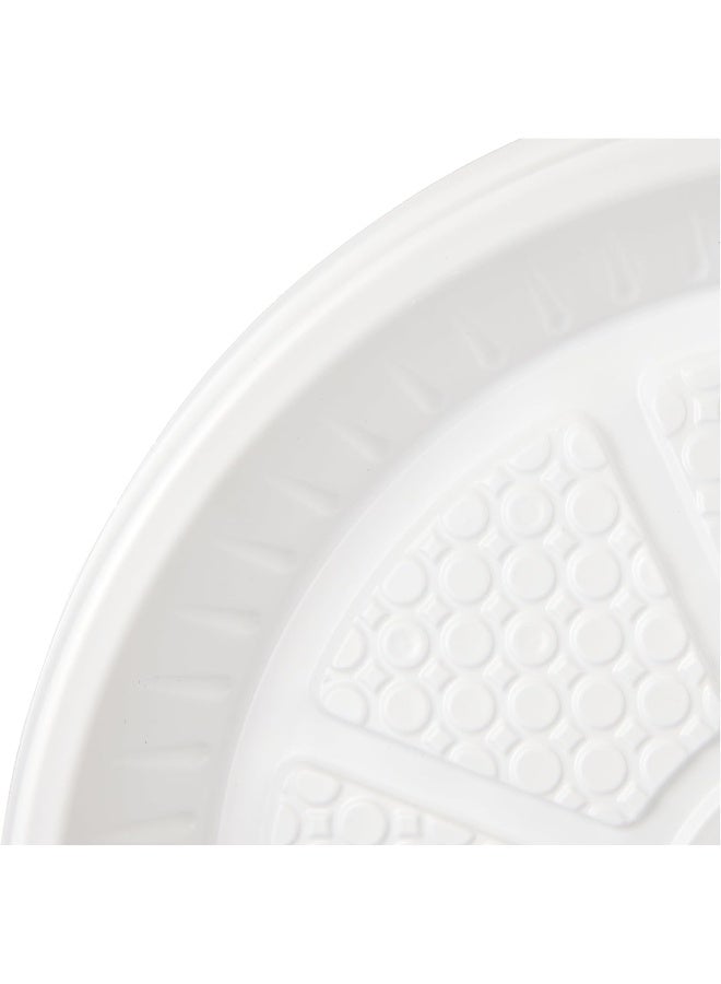 Hotpack صحون بلاستيكية disposable بجودة عالية من هوت باك 9 بوصة 25 قطعة حزمة ثنائية 50 صحن - Image 4