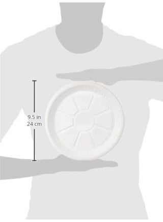 صحون بلاستيكية disposable بجودة عالية من هوت باك 9 بوصة 25 قطعة حزمة ثنائية 50 صحن - view 5