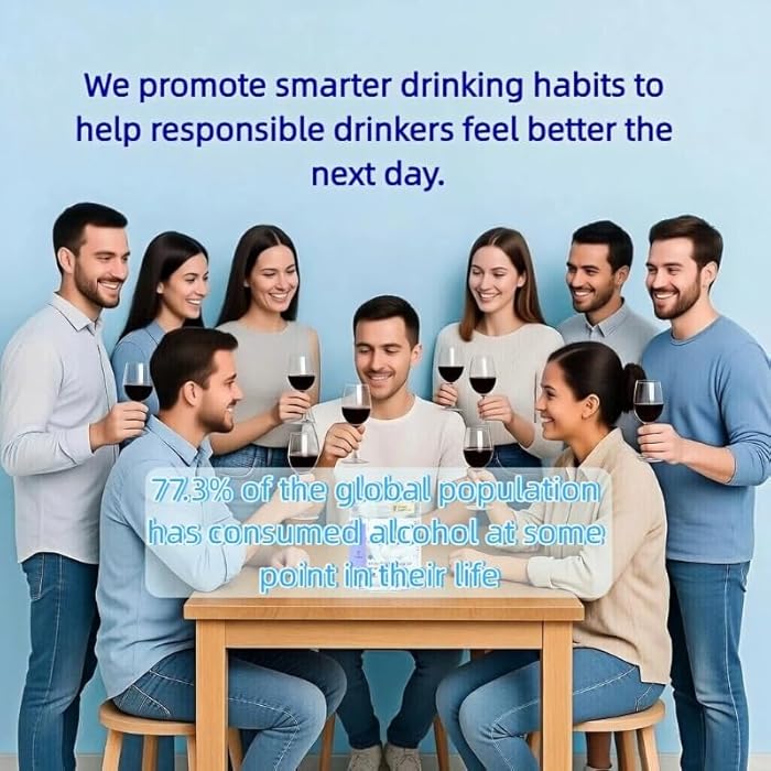 Supplement | Support Your Liver & Feel Better After Drinking | with DHM + L-Cysteine | Vegan Capsules for Energy | Prickly Pear, B-Vitamins, Ginger | 12 Doses - Image 5