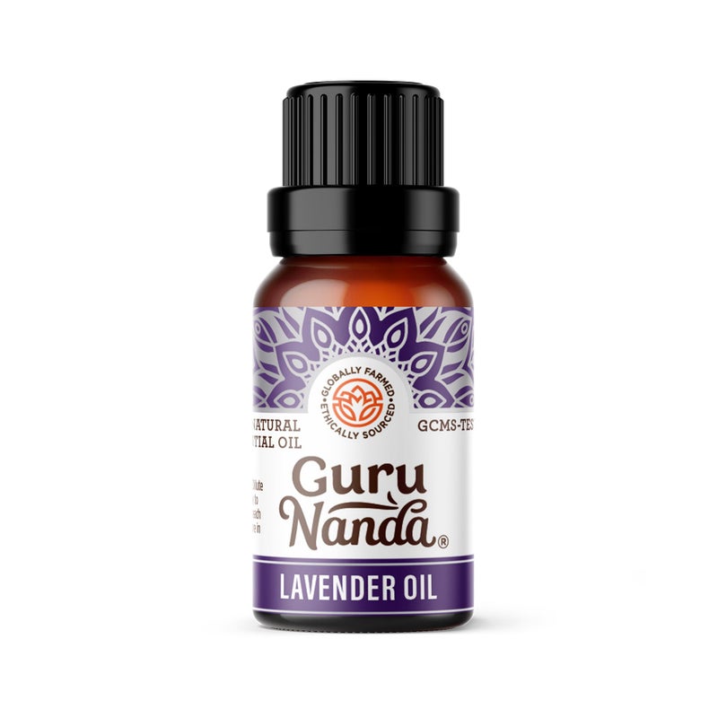 GuruNanda Lavender Essential Oil - 100% Pure, Natural and Undiluted Oil for Massage & DIY Recipes- Premium Diffuser Oil for Aromatherapy (Pack of 1 - 0.5 Fl Oz) - Image 1
