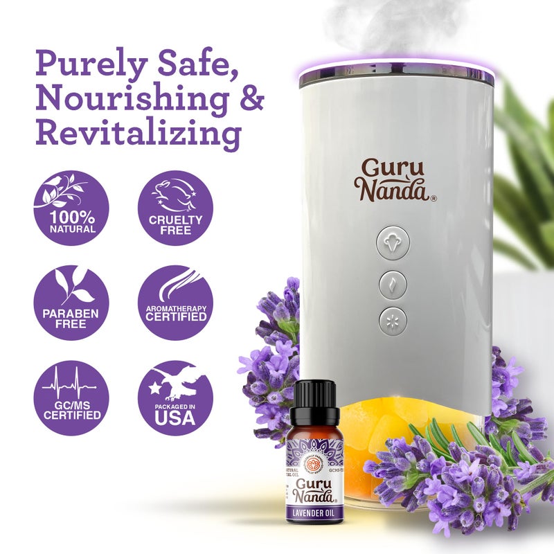 GuruNanda Lavender Essential Oil - 100% Pure, Natural and Undiluted Oil for Massage & DIY Recipes- Premium Diffuser Oil for Aromatherapy (Pack of 1 - 0.5 Fl Oz) - Image 4