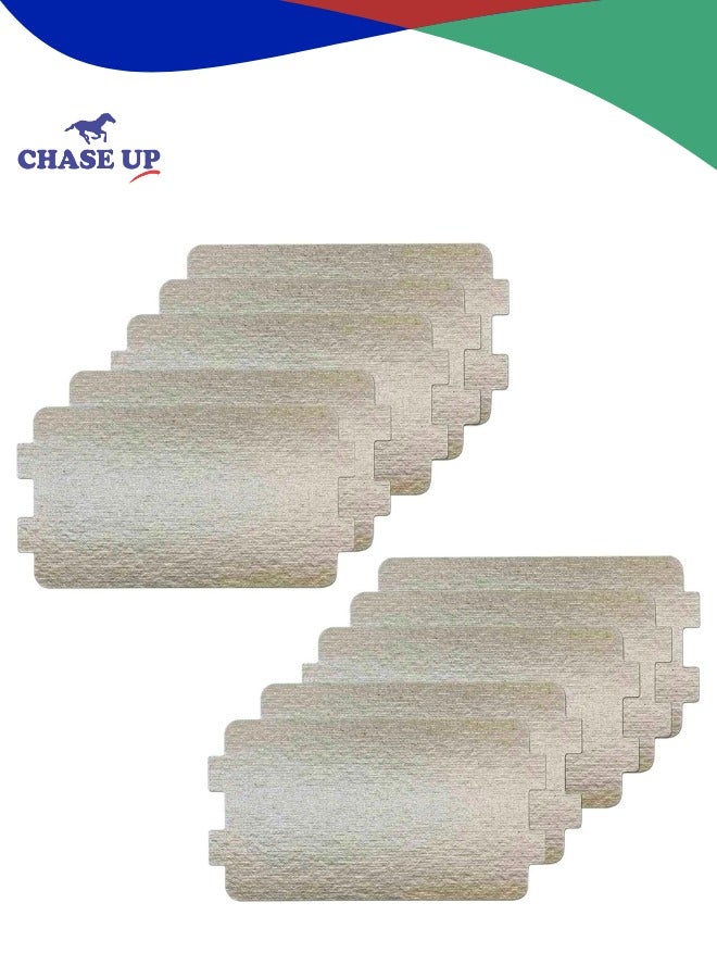 Chase Up 10PCS Microwave Oven Mica Slice, Heat Insulation Accessories Mica Sheet Plates Repairing Parts Waveguide Cover, Kitchen Microwave Replacement - Image 1