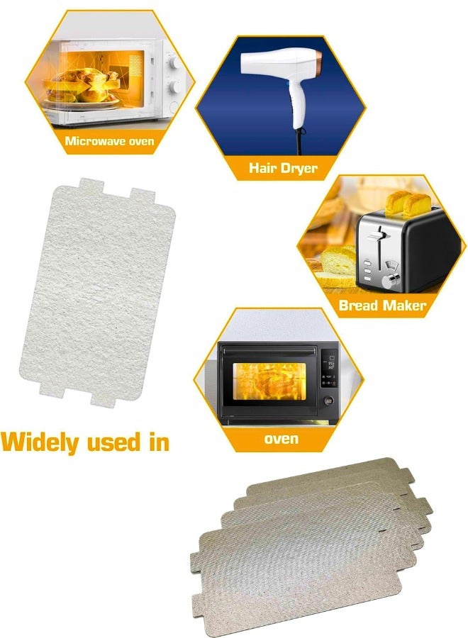 Chase Up 10PCS Microwave Oven Mica Slice, Heat Insulation Accessories Mica Sheet Plates Repairing Parts Waveguide Cover, Kitchen Microwave Replacement - Image 2