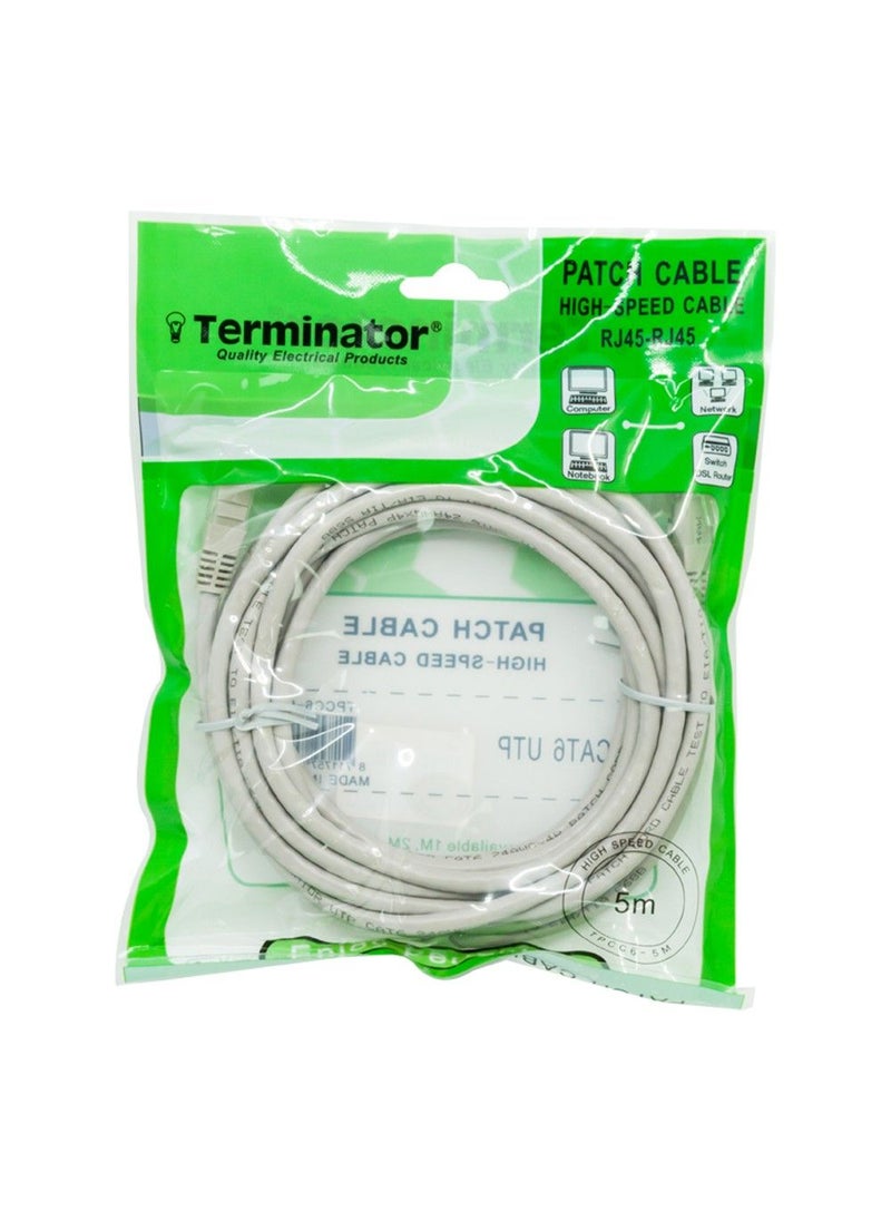 Terminator - Terminator Patch Cord Cat 6 Cable 5 Metre - Image 1