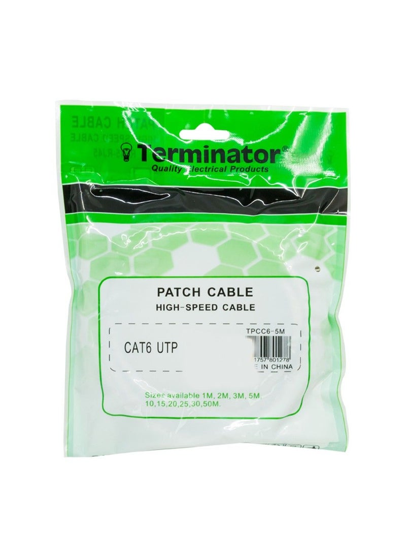Terminator - Terminator Patch Cord Cat 6 Cable 5 Metre - Image 1